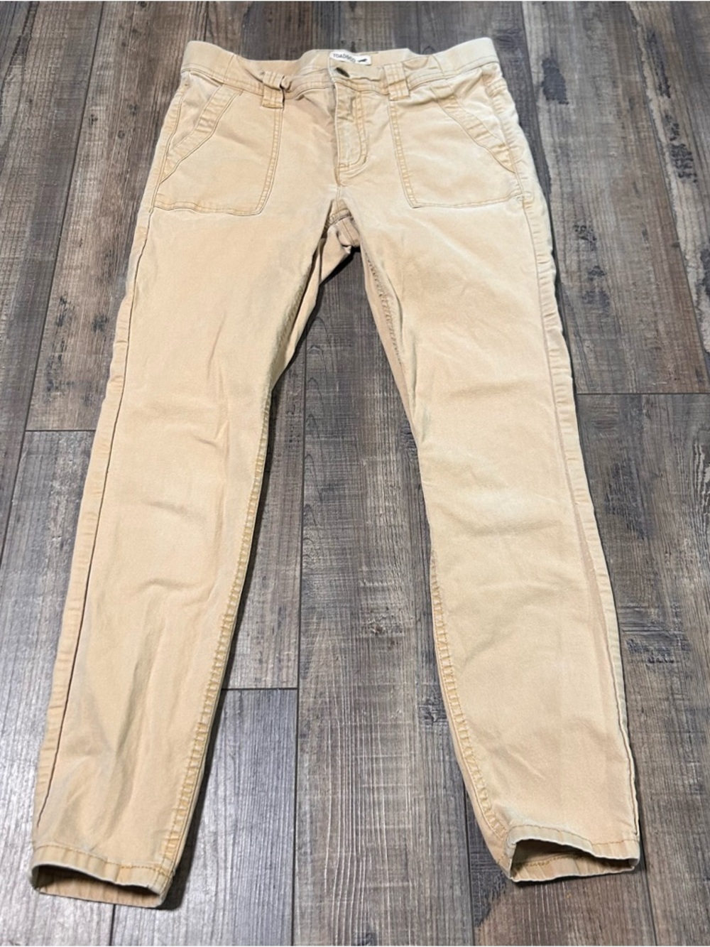Toad&Co Earthworks Pant Womens‎ 4 Tan Khaki Organic Cotton Stretch Chinos